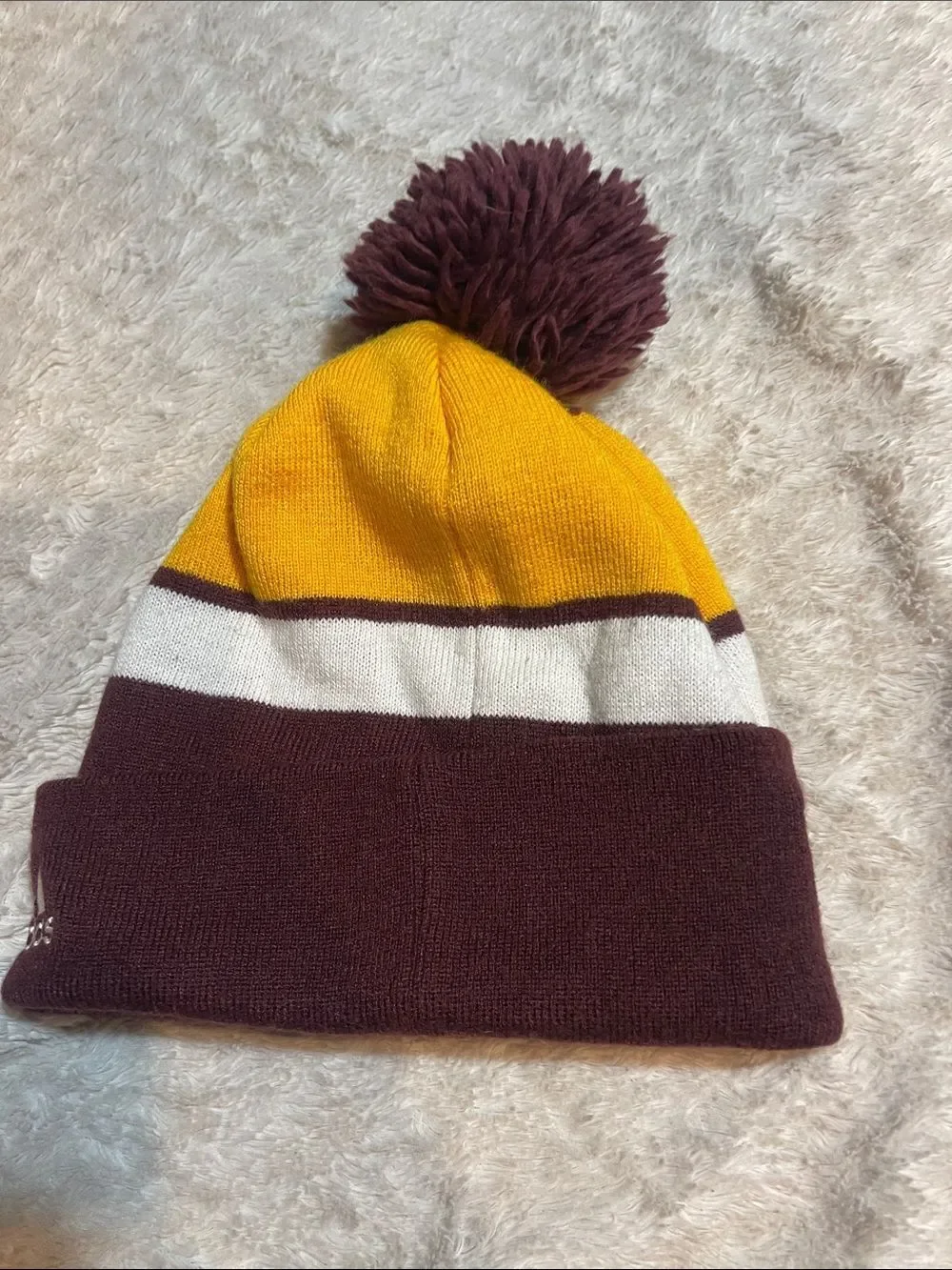 Sun Devils adidas Pom Beanie - Gold and Maroon